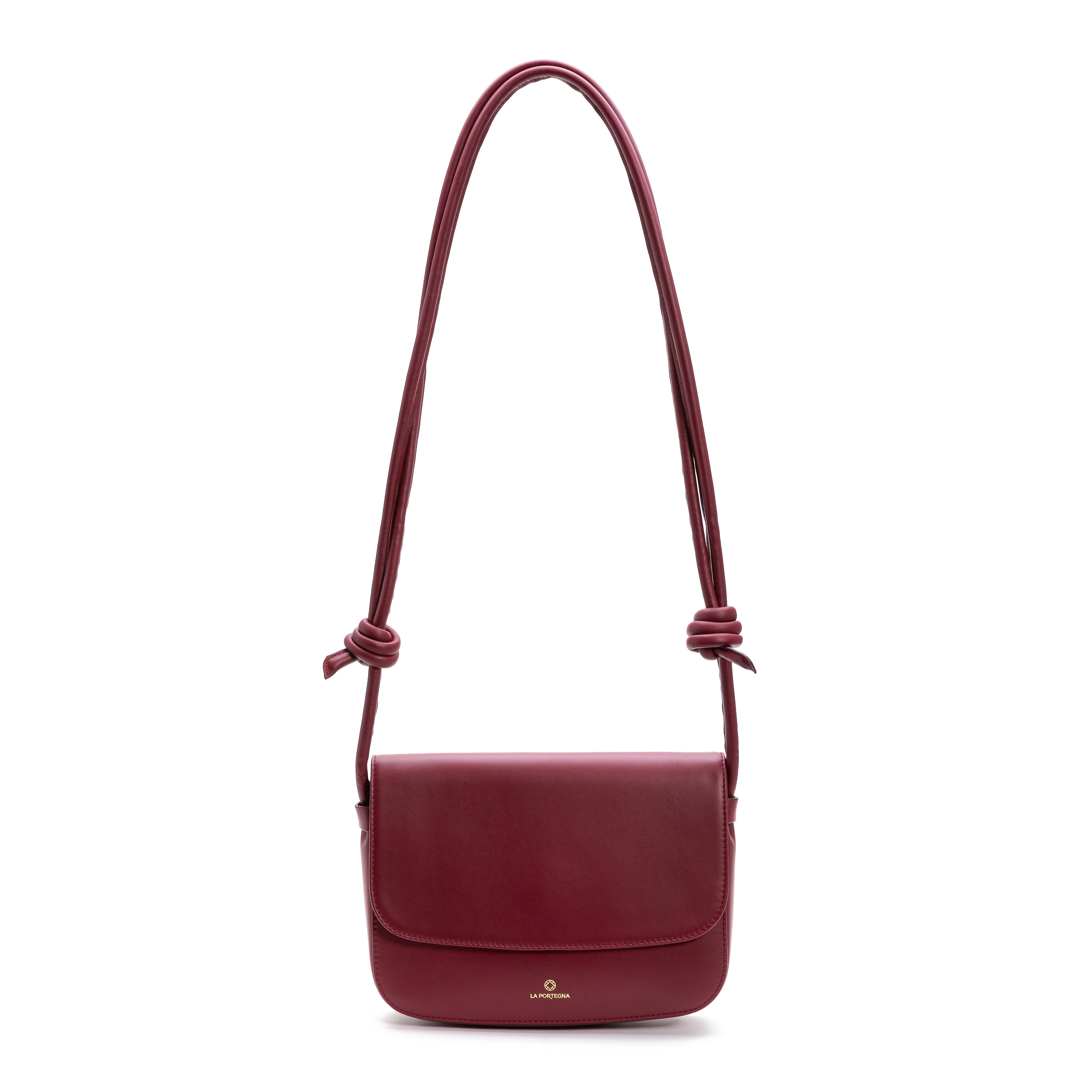 Le Cœur red leather crossbody bag